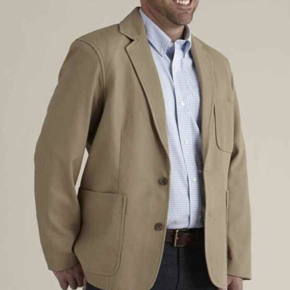 Duluth Trading Sport Coat tan Mens XL